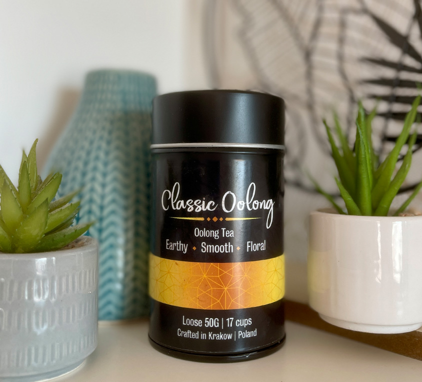 Oolong Classic Leo Tea w opakowaniu puszki na prezent 50 gram